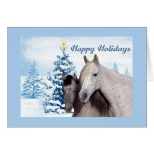 Horse Christmas Card