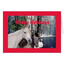 Horse Christmas Card