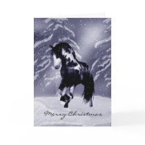 Horse Christmas Card - Digital Painting - Equine