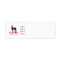 Horse Colt Santa's Helper Santa's Hat labels