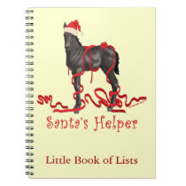 Horse Colt Santa's Helper Santa's Hat notebooks