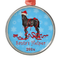 Horse Colt Santa's Helper Santa's Hat ornaments