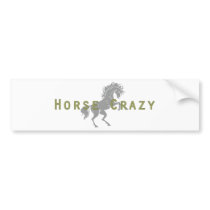 Horse Crazy bumper stickers by PaintingPony Horse Crazy bumper stickers