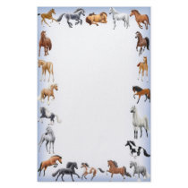 Horse Crazy Stationery Blue