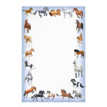 Horse Crazy Stationery Blue