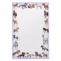 Horse Crazy Stationery Lavender