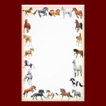 Horse Crazy Stationery Peach stationery