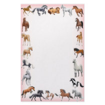 Horse Crazy Stationery Pink