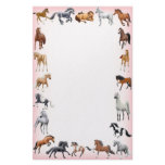 Horse Crazy Stationery Pink
