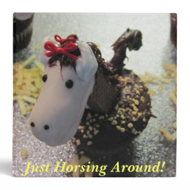 Horse Cupcake Binder binder