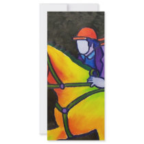 Horse Dashing Rack Card Template