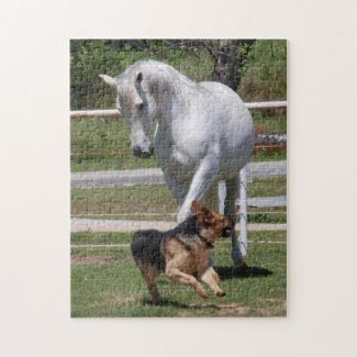 HORSE & DOG PLAY Puzzle puzzle