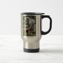 HORSE & DOG PLAY TRAVEL MUG