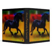 Horse doing dressage vinyl binder