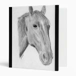 Horse drawing art Avery Binder