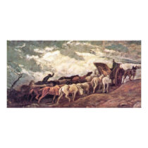 Horse-Drawn By Daumier Honoré Photo Cards