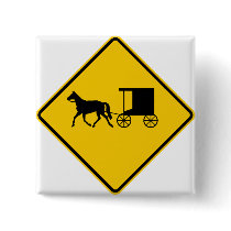 Horse-drawn Vehicle Crossing Highway Sign buttons by wesleyowns Horse-drawn Vehicle Crossing Highway Sign buttons