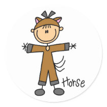 Horse Dress Up T-shirts and Gifts stickers