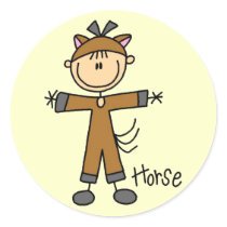 Horse Dress Up T-shirts and Gifts stickers