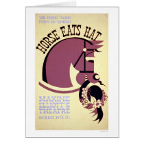 Horse Eats Hat Theatre 1940 WPA cards by lc_wpa Horse Eats Hat Theatre 1940 WPA cards