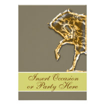 Horse elegant party country wedding invitations