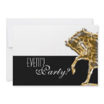 Horse elegant party announcement