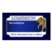 Horse equestrian party admission ticket business cards