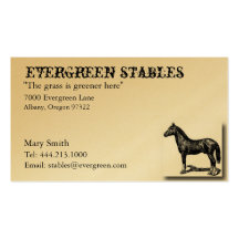Horse Equine Business Cards