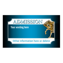 Horse equine party admission ticket (REVISED) Business Card Template