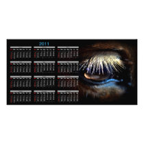 Horse Eye Art Photo Calendar Photo Cards