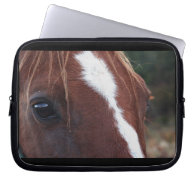 Horse Face Closeup Computer Sleeve
