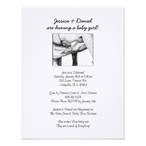 Horse Foal Baby Shower Invitation