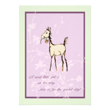 Horse Foal Baby Shower Invitation