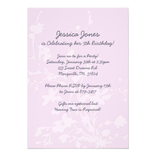 Horse Foal Girl's Birthday Invitation