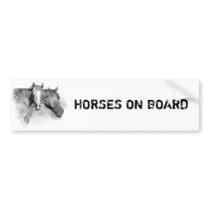 HORSE: FOAL: PENCIL ART: REALISM bumper stickers