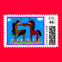 Horse Friends postage