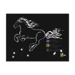 Horse galloping left (wb) [postcard]