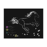 Horse galloping right (wb) [postcard]