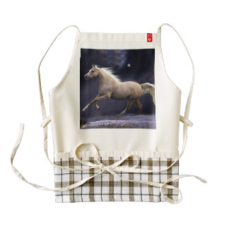 horse galloping zazzle HEART apron