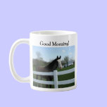 Horse, Good Morning! mugs