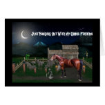 Horse Halloween Greeting Card