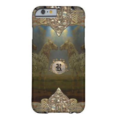 Horse Happiness Monogram Barely There iPhone 6 Case