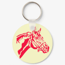 horse head keyring keychains