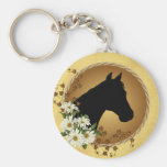 Horse Head Silhouette Key Chains