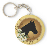 Horse Head Silhouette Key Chains