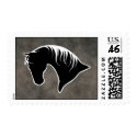 Horse Head Silhouette POSTAGE STAMPS