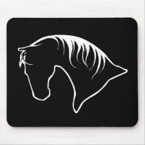 Horse Head Siloquette  MOUSEPAD