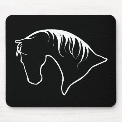 Horse Head Silhouette MOUSE
