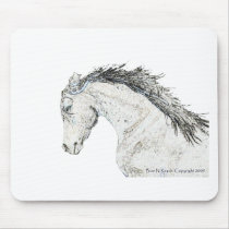 Horse Head Sketched mousepads