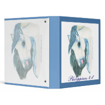 Horse Head with  Philippians 4:8 binder